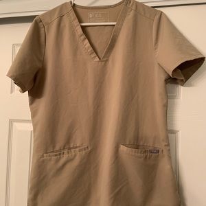 Women’s Figs Tan Scrub Top